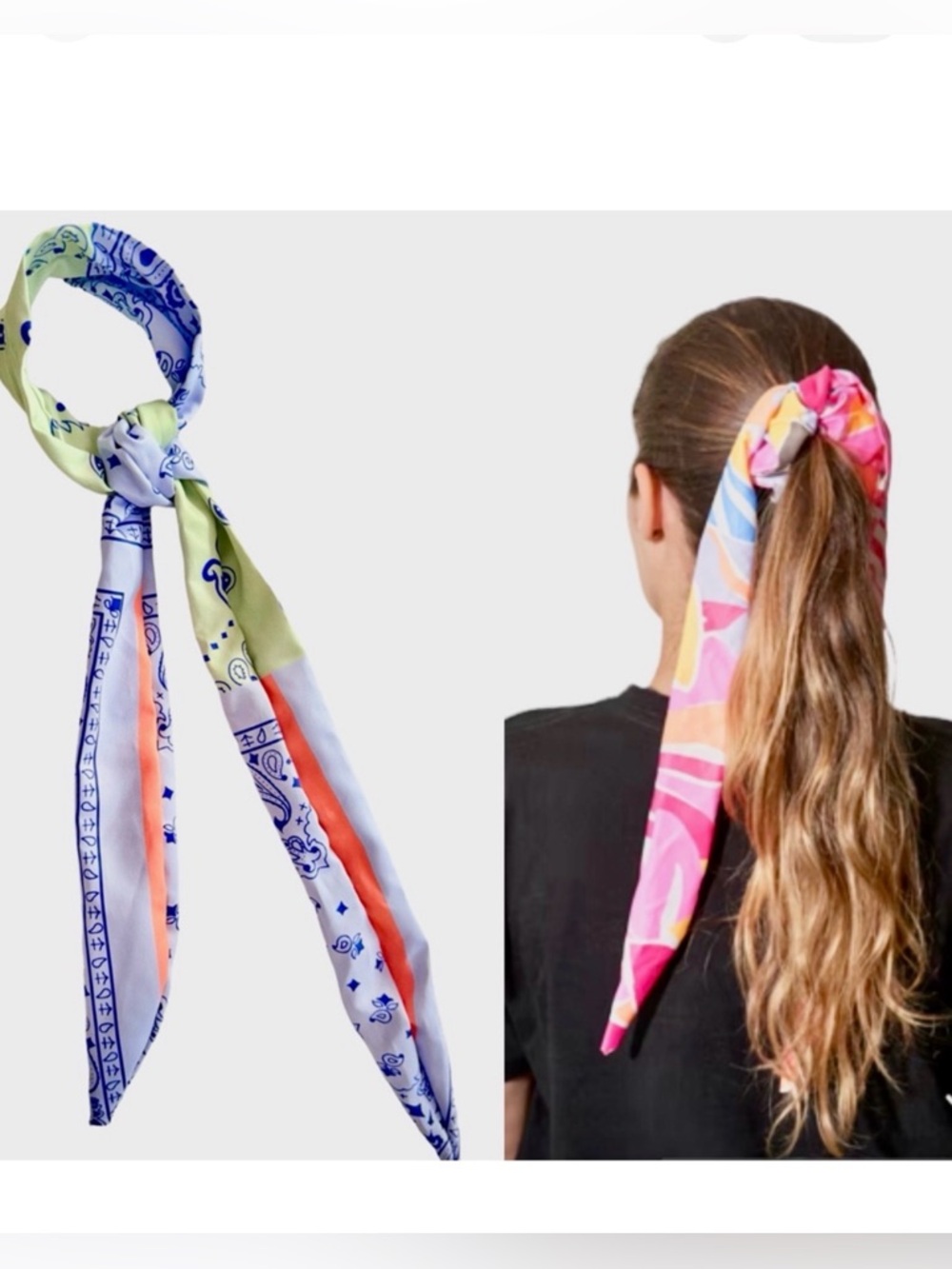 MAAJI Swim Hair Tie Scrunchie and Ribbon Scarf